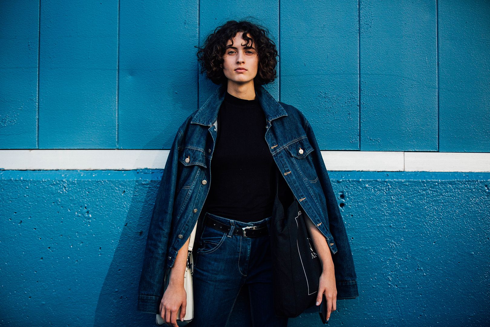 dark denim Canadian tuxedo 2017 trend