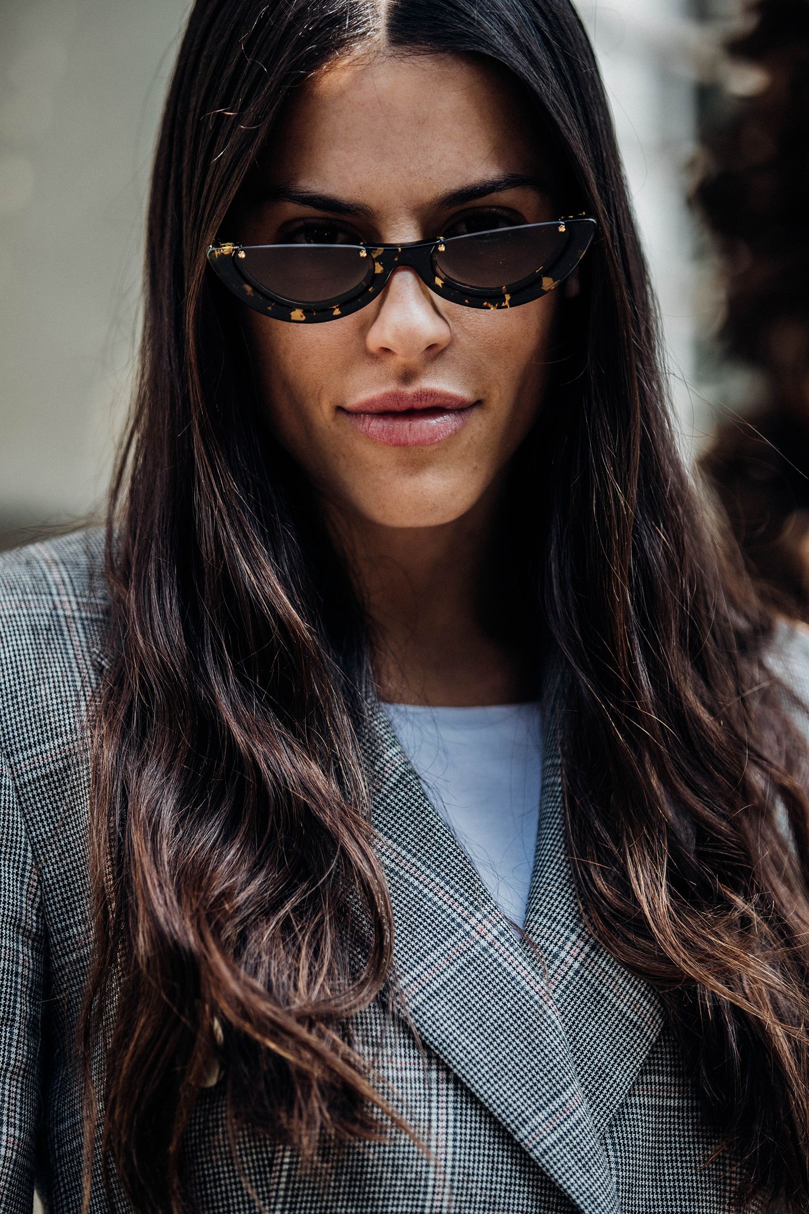 half sunglasses 2017 street style trend
