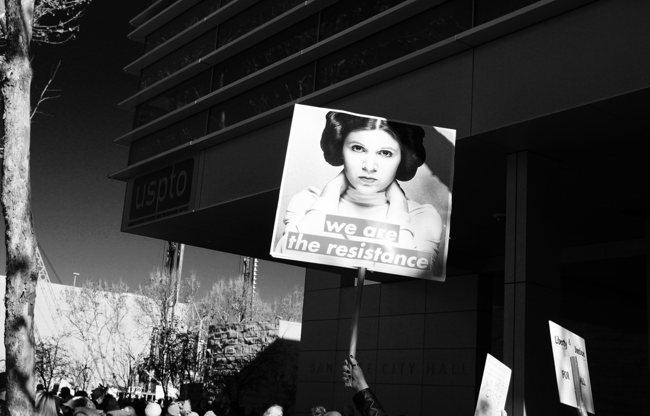 2018 women's march in San Jose California