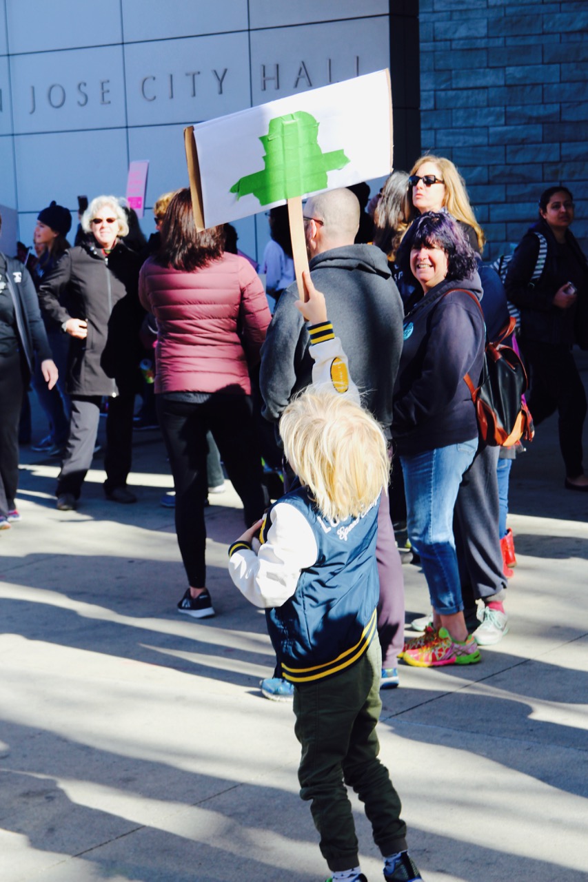 2018 women's march in San Jose California