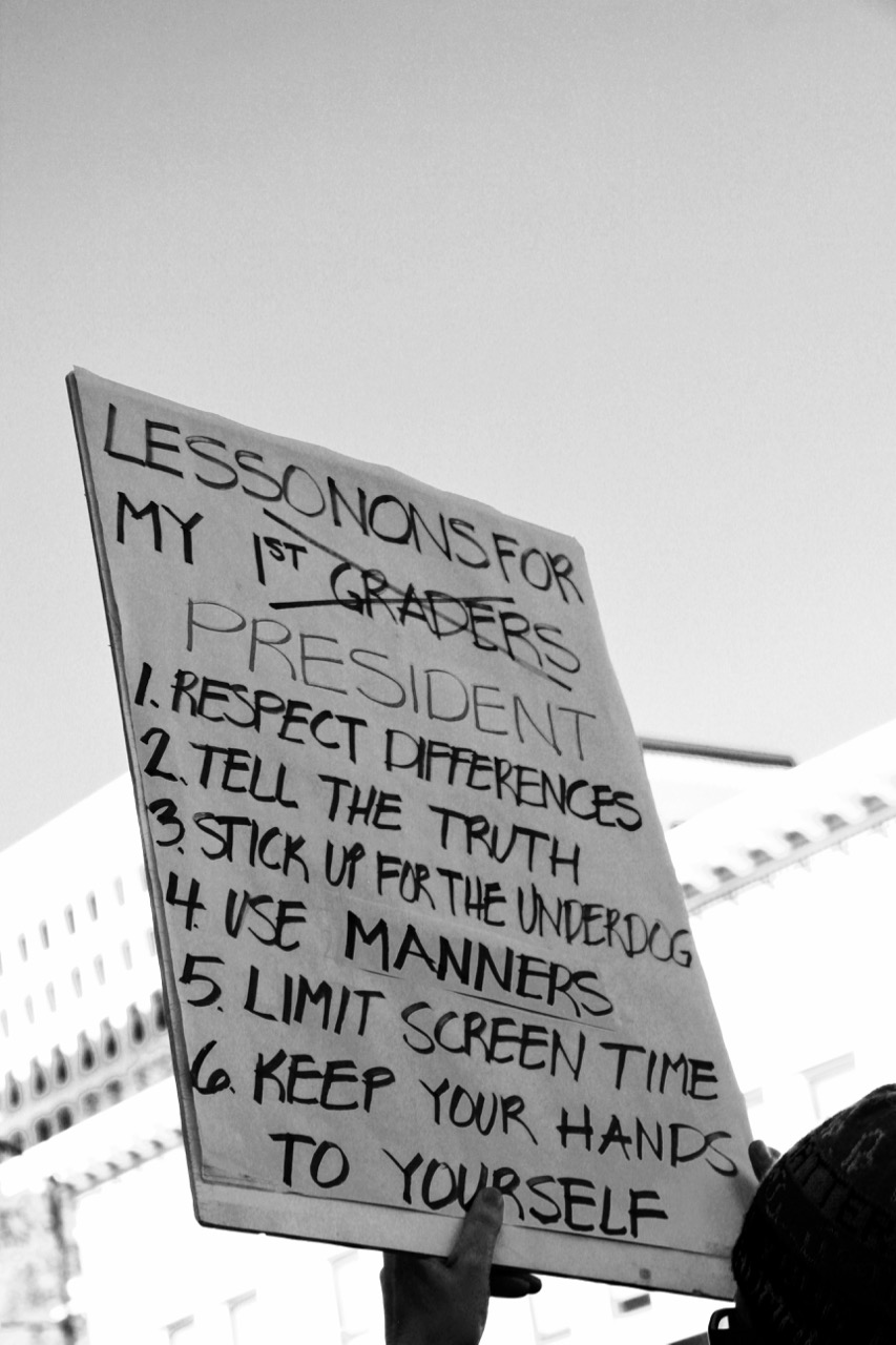2018 women's march in San Jose California