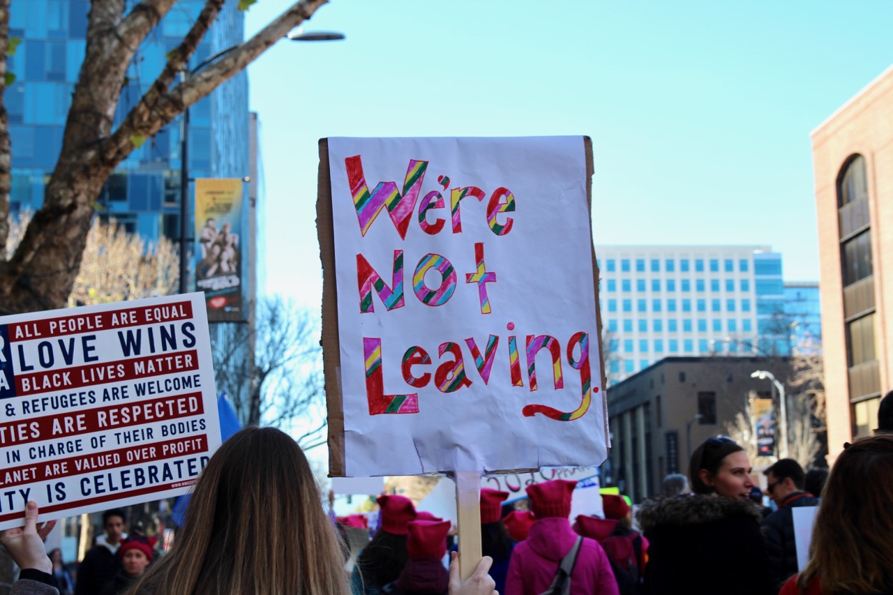 2018 women's march in San Jose California