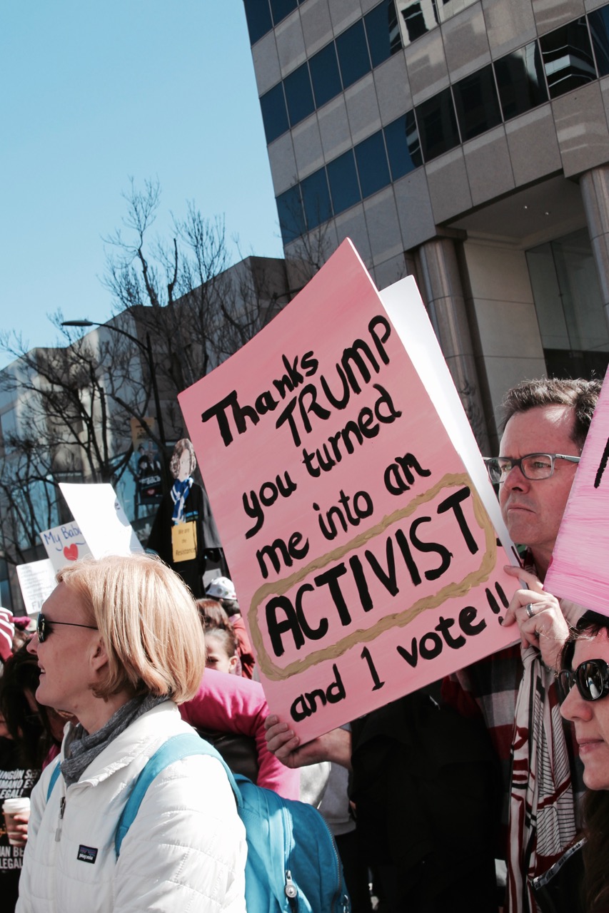 2018 women's march in San Jose California