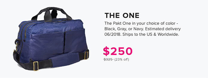the pakt best ever travel carry on bag