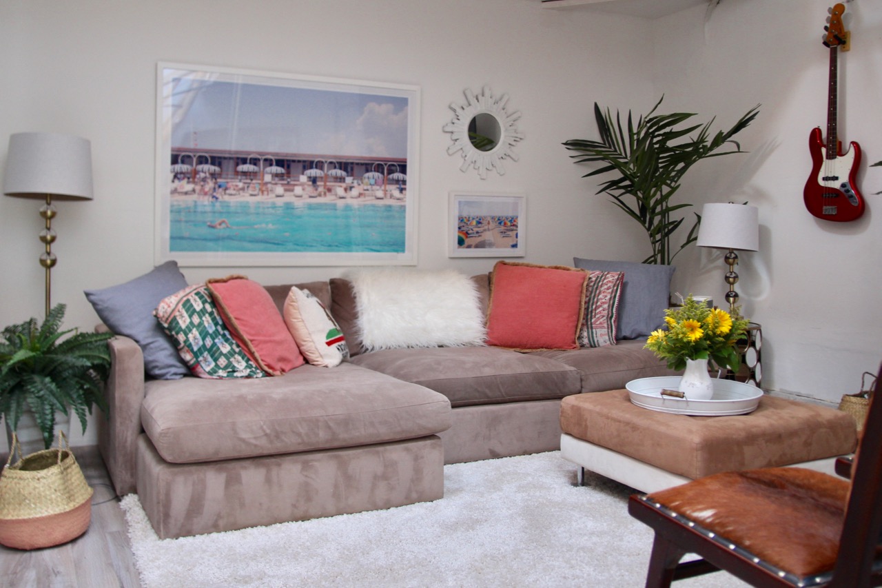 how to transform a garage into a beautiful rec room and studio