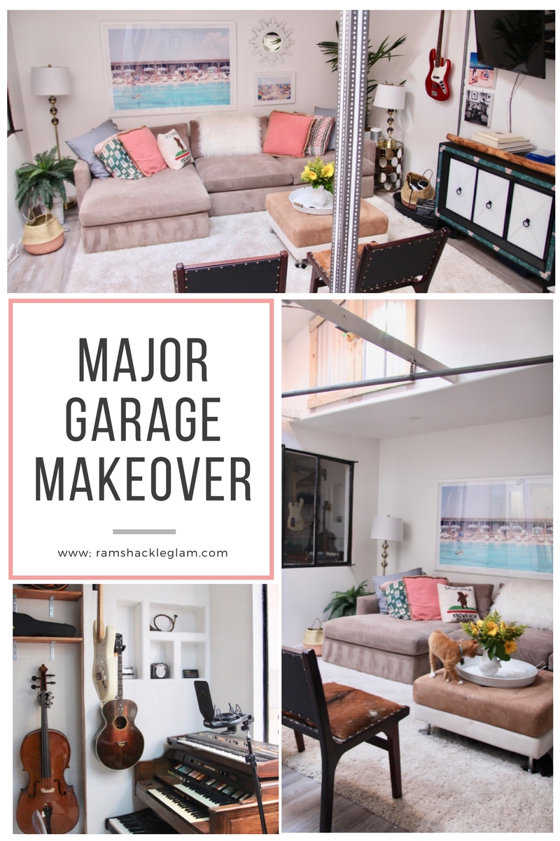 how to transform a garage into a beautiful rec room and studio