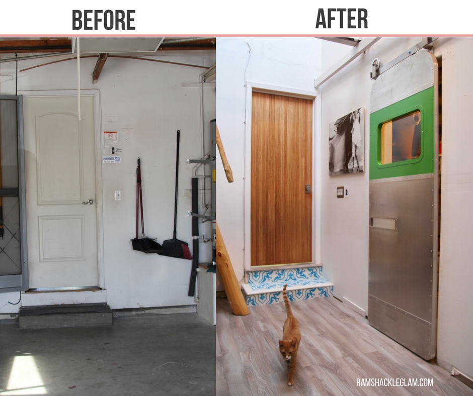 how to transform a garage into a beautiful rec room and studio