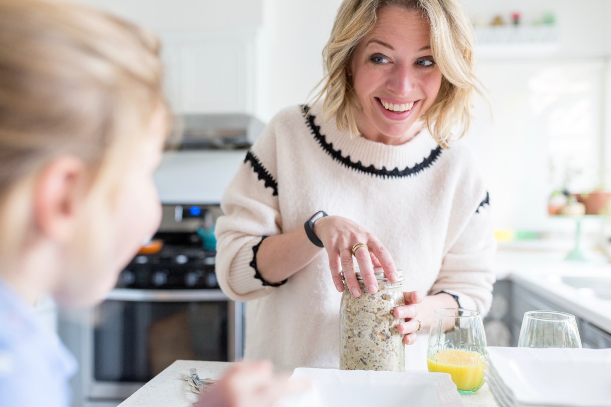 how to set up a breakfast oatmeal bar for kids