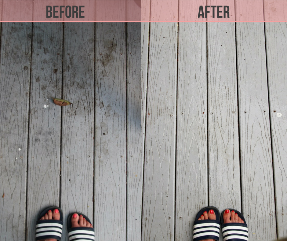 how to use Clorox bleach to clean and disinfect your patio or deck