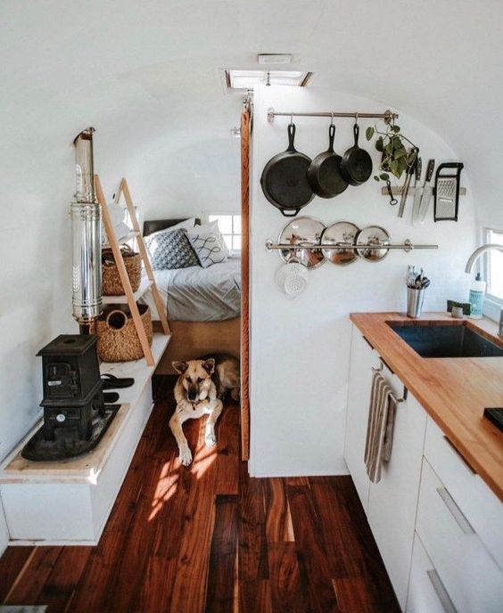retro renovated airstream camper style