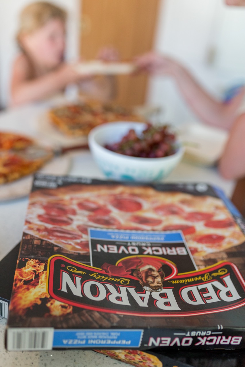 Red Baron free grocery delivery pizza pepperoni