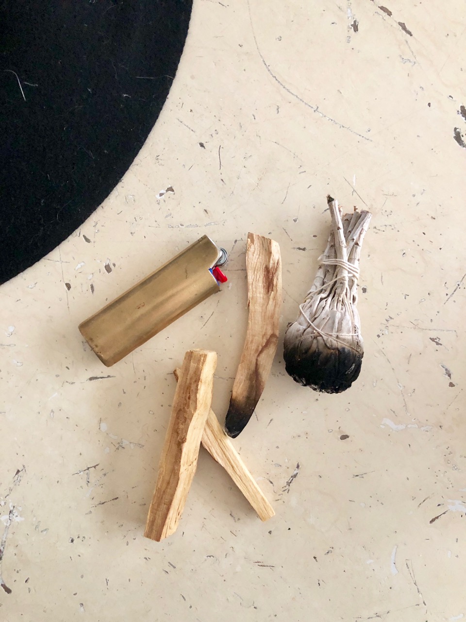 palo Santo smudging ceremony
