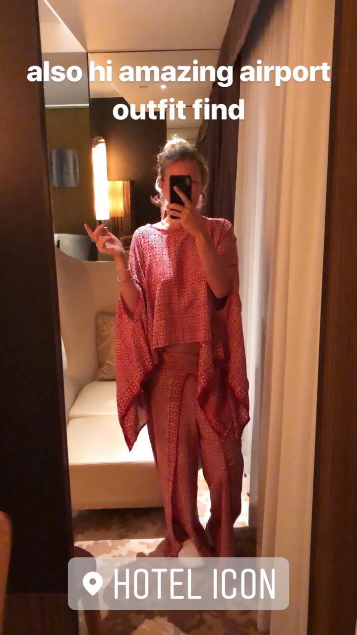 airport outfit find in Jakarta