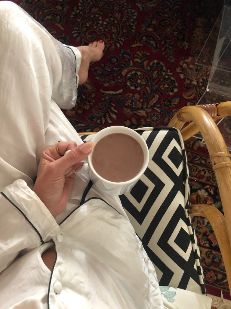 cacao powder honey and boiling water coffee substitute 