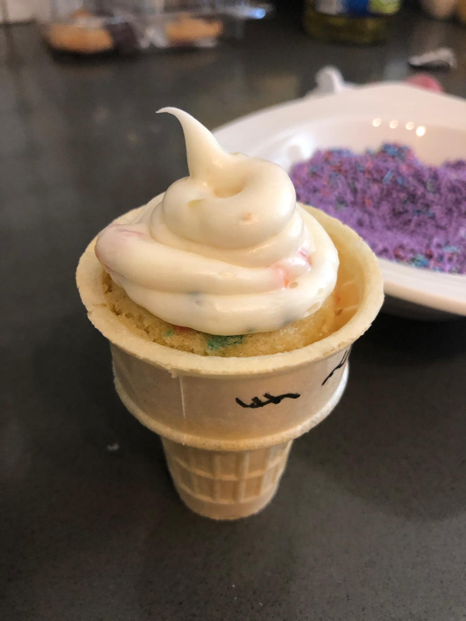 how to make unicorn cupcakes in ice cream cones