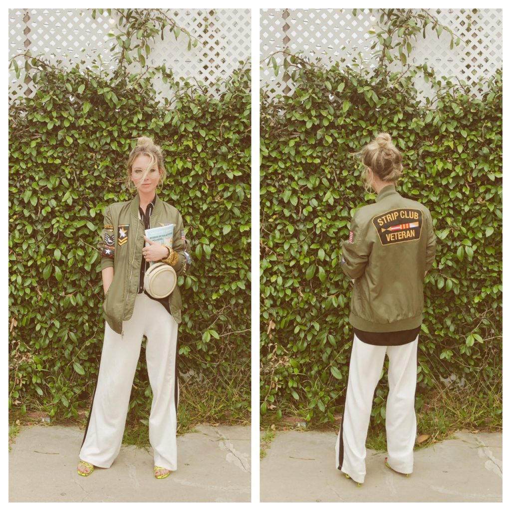 strip club veteran patch army jacket