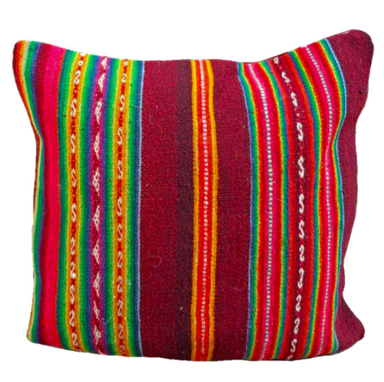 Peruvian vintage frazada pillow