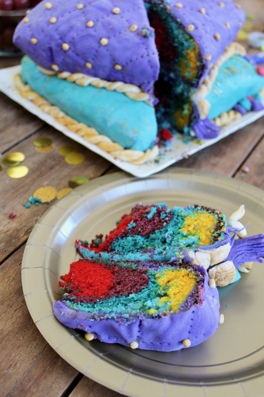 how to make a rainbow tie dye birthday cake