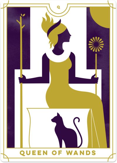 tarot queen of wands card