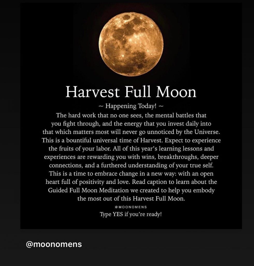 meaning of a harvest moon