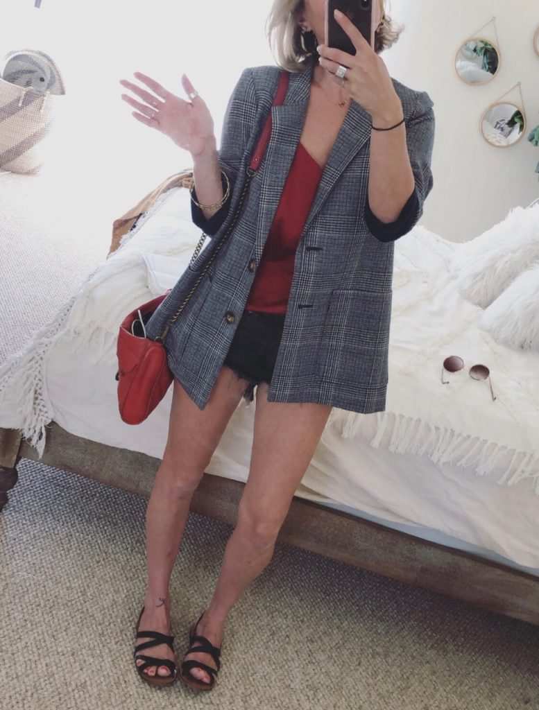 madewell tweed blazer