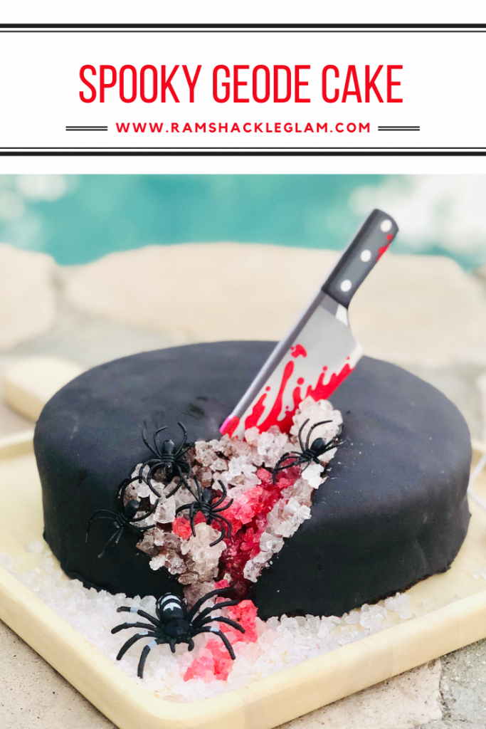 how to make a black geode cake