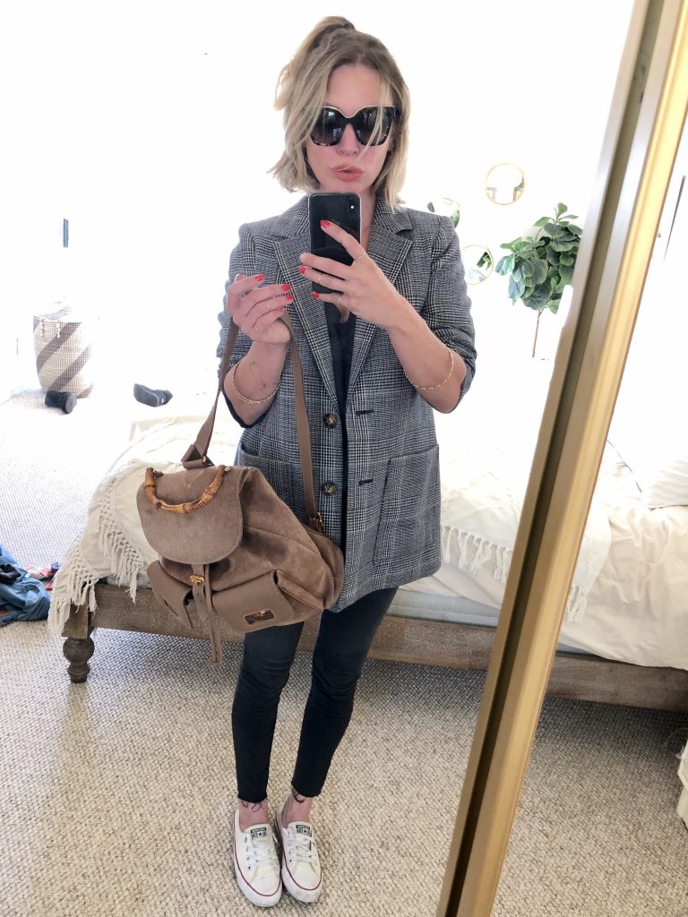 madewell plaid blazer