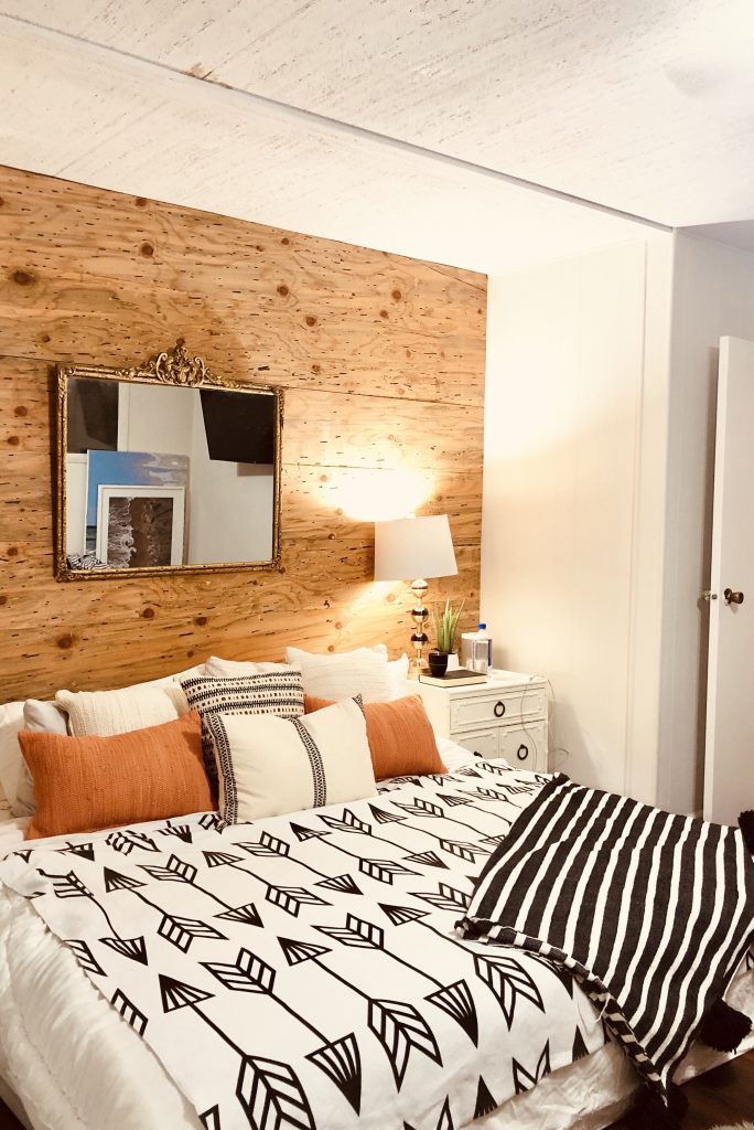 diy reclaimed wood headboard
