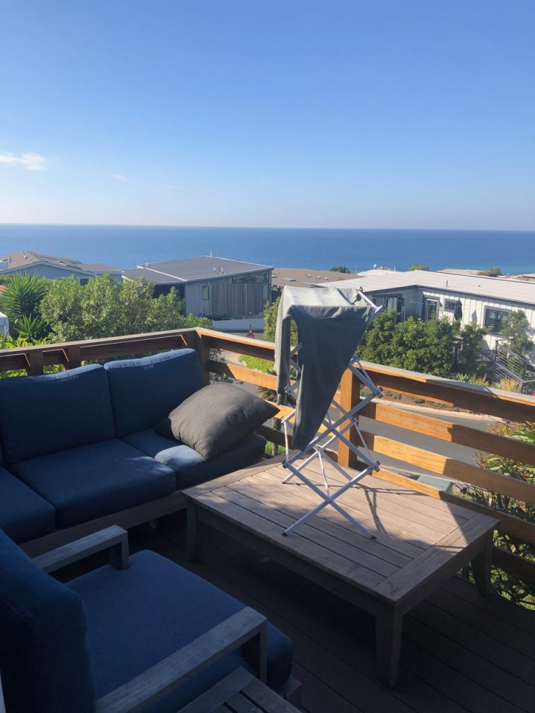 before and after patio deck lounge area