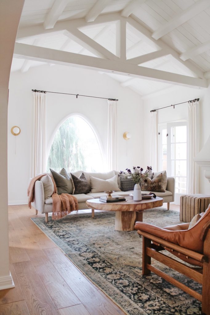 living room with calm neutral tones
