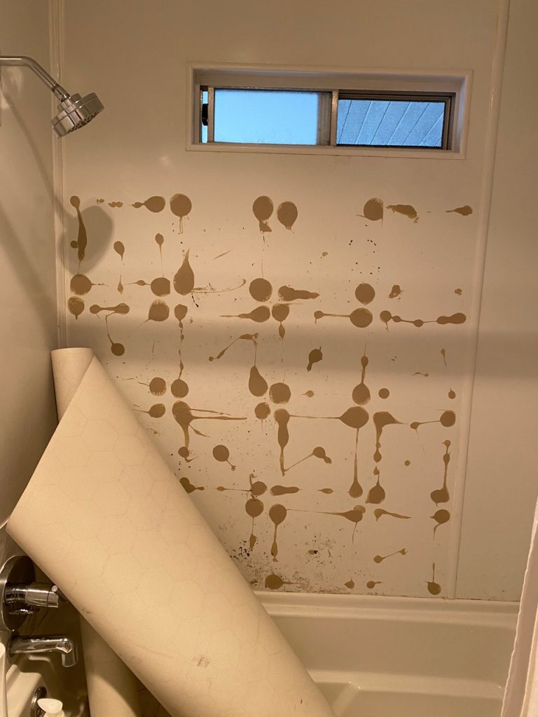 bathroom DIY fail