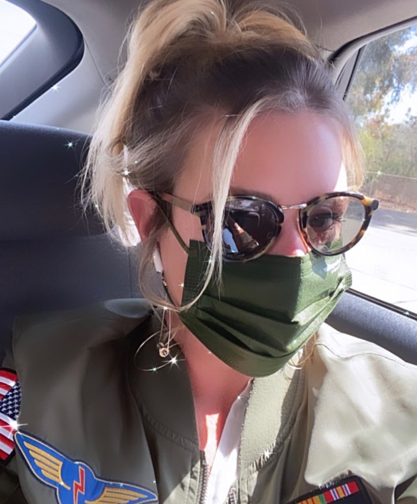 we evolve mask army green