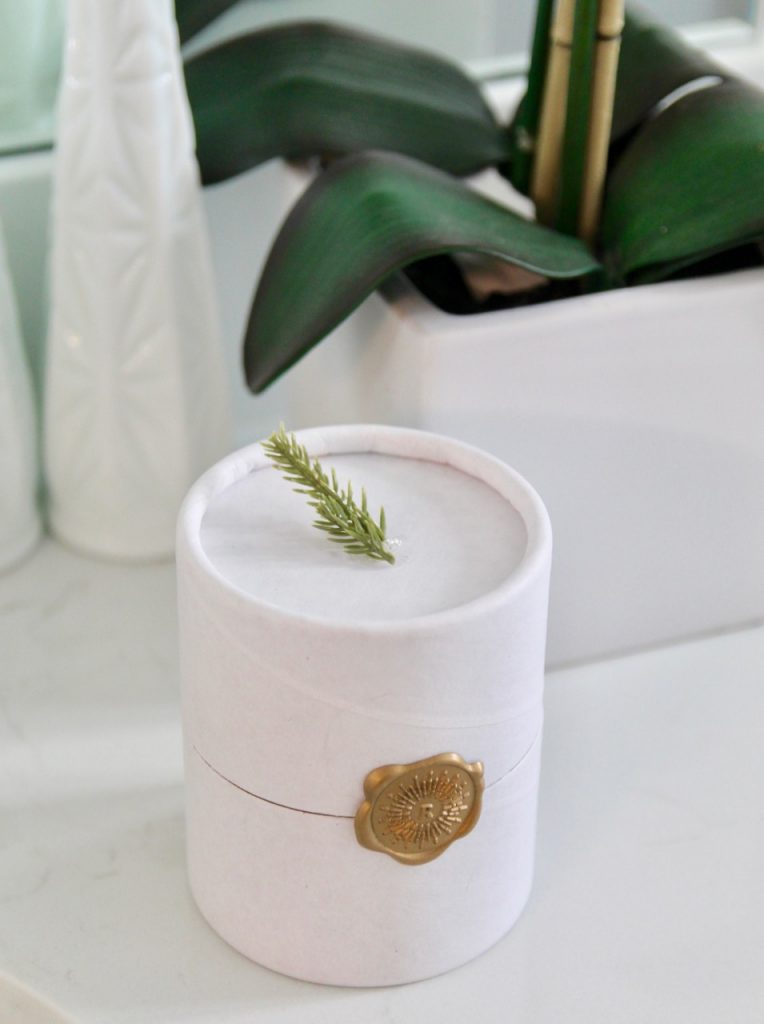 rare lumière Christmas aspen candle